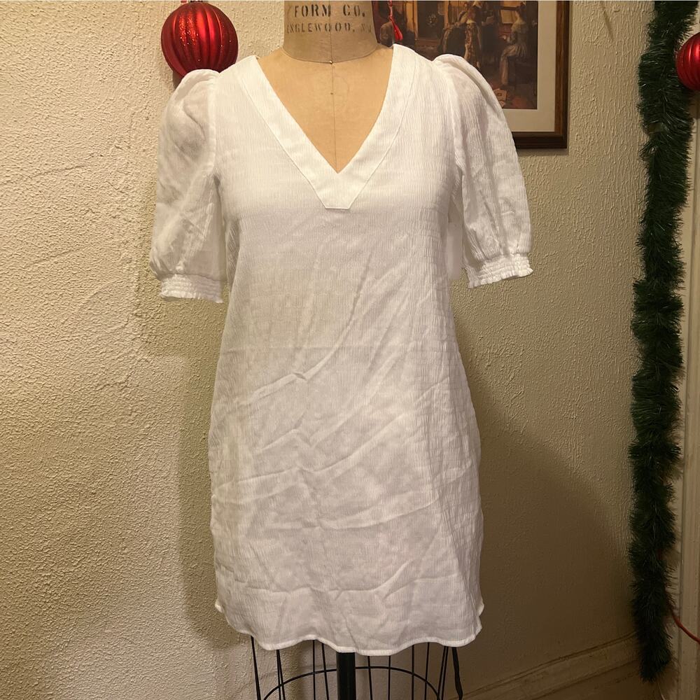 BB Dakota by Steve Madden Fields of Gold White Mini Dress Size XS - Picture 4 of 14